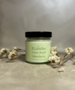 ΚΕΡΙ ΣΟΓΙΑΣ ΜΕ ΑΡΩΜΑ LIME BASIL MANDARIN 180gr