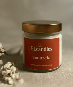 ΚΕΡΙ ΣΟΓΙΑΣ ΜΕ ΑΡΩΜΑ ΤΣΟΥΡΕΚΙ 180gr