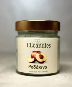 ερί σόγιας Ροδάκινο 180 g σε γυάλινο βαζάκι με χρυσό καπάκι