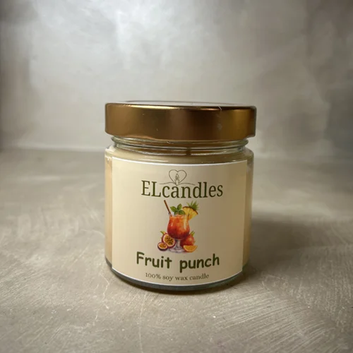 Κερί Σόγιας με Άρωμα Fruit Punch – 180gr